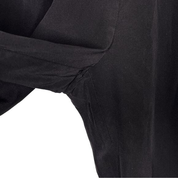 Sleeping With Jacques Black Silk Wide Leg Osiris Pants - 4 - Picture 6 of 12